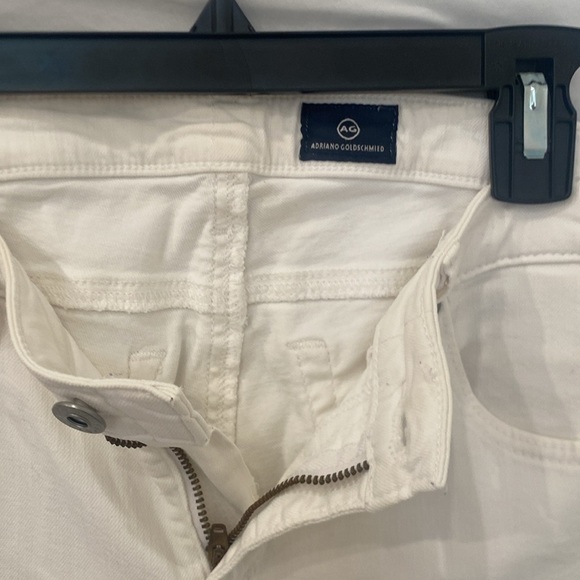 AG Adriano Goldschmied Straight cuffed White Denim size 28 - Picture 4 of 9